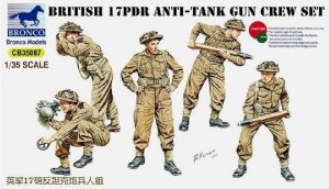 Bronco CB35087 British 17pdr Anti-Tank Gun Crew Set 1/35
