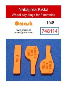 Omask 748114 Nakajima Kikka wheel bay foam plugs (for Finemolds) 1/48