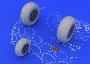 Eduard 648057 P-61 wheels 1/48 (GREAT WALL HOBBY)