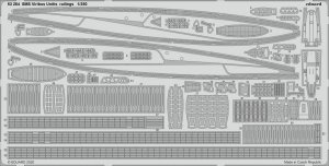 Eduard 53264 SMS Viribus Unitis railings TRUMPETER 1/350