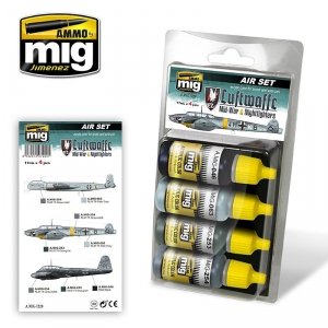 Ammo of Mig Jiminez 7220 LUFTWAFFE MID WAR SET (4x17ml)