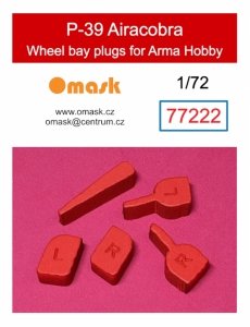 Omask 77222 P-39 Airacobra wheel bay plugs (for Arma Hobby) 1/72