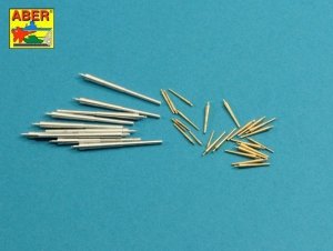 Aber 350L-74 Barrels set for German WWI Battleships: König; Grosser Kurfürst; Markgraf; Kronprinz 305mm x 10, 150mm x 14, 88mm x 10 (1:350)