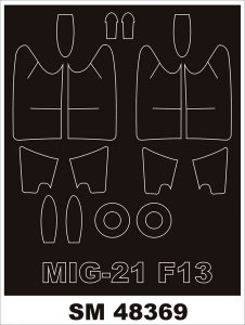 Montex SM48369 MiG-21F-13  TRUMPETER (1:48)