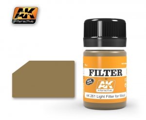 AK Interactive AK261 OCHER FOR SAND / LIGHT FILTER FOR WOOD 35ml