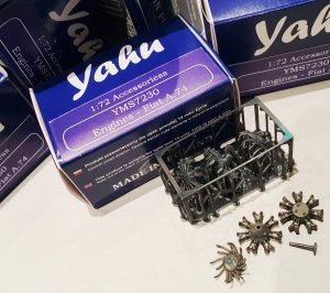 Yahu YMS7230 3D Engines - Fiat A.74 1/72