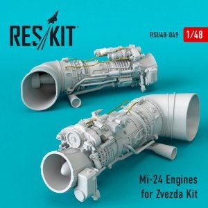 RESKIT RSU48-0049 Mi-24 Engines for Zvezda kit 1/48