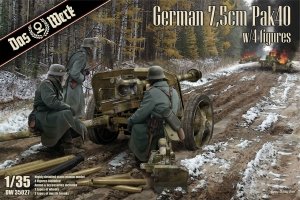 Das Werk DW35027 German 7,5cm Pak40 with 4 Figures 1/35
