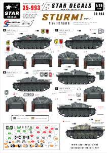 Star Decals 35-993 STURM 5. StuG III Ausf E 1/35