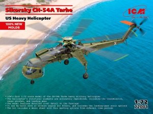 ICM 72001 Sikorsky CH-54A Tarhe, US Heavy Helicopter (100% new moulds) 1/72