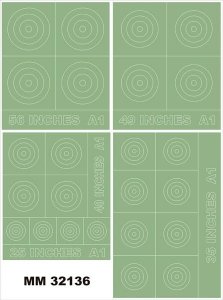 Montex MM32136 RAF ROUNDELS TYPE A1 56,49,40,35,25 Inches