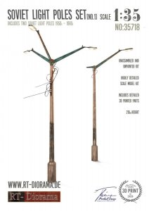 RT-Diorama 35718 Soviet Light Poles Set No.1 1/35