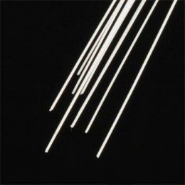 Plastruct 90712 Pręt 0,3mm x 1,0mm - 250mm (Styrene White) / 10 szt.