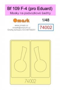 Omask 74002 Bf 109 F-4 (for Eduard) wheelbay yellow masking tape 1/48