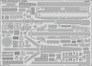Eduard 53100 USS Arizona part 2 - catapults TRUMPETER 1/200