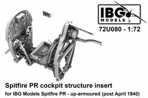 IBG 72U080 Spitfire PR cockpit structure insert - up-armoured (post April 1940) 1/72