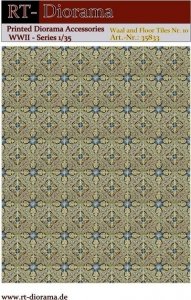 RT-Diorama 35833 Printed Accessories: Wall and Floor Tiles Nr.10 1/35