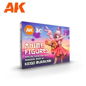 AK Interactive AK11765 SIGNATURE SET – KEIGO MURAKAMI PERSONAL MIXES – ANIME FIGURES PAINT SET 18x17 ml
