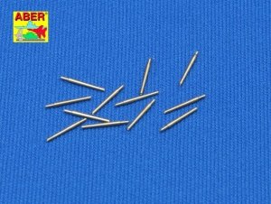 Aber 350L-03 Set of 12 pcs 127mm type 89 A/A short barrels for Japan ships (1:350)
