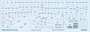 Eduard D48021 MiG-21PF stencils 1/48 EDUARD