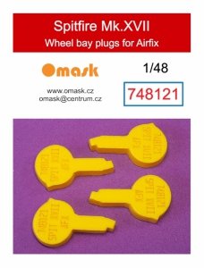 Omask 748121 Spitfire Mk.XVII wheel bay foam plugs (for Airfix) 1/48