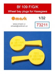 Omask 73211 Bf 109 F/G/K wheel bay plugs (for Hasegawa / Hobby 2000) EVA foam 1/32