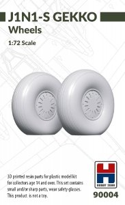 Hobby 2000 90004 J1N1-S Gekko Wheels under load 1/72