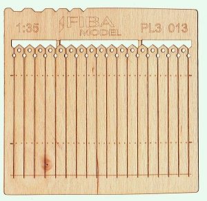 Model scene PL3-013 Wooden fence type 13 Drewniany płot 1/35