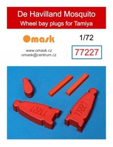 Omask 77227 De Havilland Mosquito wheel bay plugs (for Tamiya) 1/72