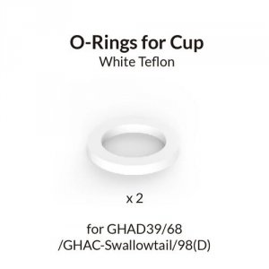 Gaahleri 42823 White Teflon Cup O-Ring for GHAD39/GHAD68/GHAC-Swallowtail/98(D)Advanced/Ace Series