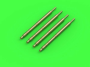 Master GM-72-025 MG-34 Panzerlauf (7.92mm) - German machine gun barrels - armored cooling jacket - used on late tanks (4pcs) 1/72