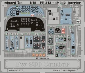 Eduard FE342 Fw 200 Condor interior 1/48 Trumpeter