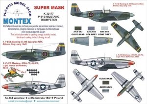 Montex K32177 P-51B MUSTANG 1/32