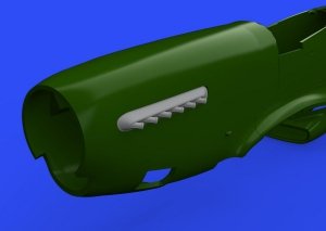 Eduard 648486 P-51D exhaust stacks w/ fairing EDUARD 1/48