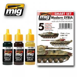 AMMO of Mig Jimenez 7103 MODERN SYRIAN CAMOUFLAGE SET