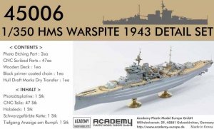 Academy 45006 Detail Set Warspite 1/350