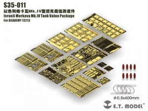 E.T. Model S35-011 Israeli Merkava Mk.IV Tank Value Package For ACADEMY 13213 1/35