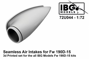 IBG 72U044 Seamless Air Intakes for Fw 190D-15 1/72