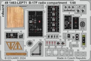 Eduard 491463 B-17F radio compartment EDUARD 1/48