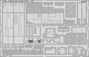 Eduard 32983 A-26C Invader cockpit interior for HOBBY BOSS 1/32
