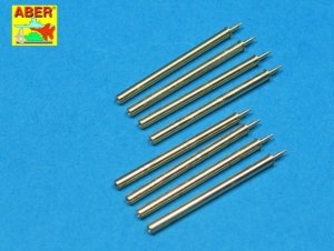 Aber A32109 Set of 8 turned cal .50 (12,7mm) U.S. Browning M2 barrels for P-47 Thunderbolt (1:32)