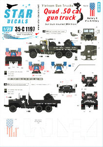 Star Decals 35-C1197 Vietnam Gun Trucks 4 1/35