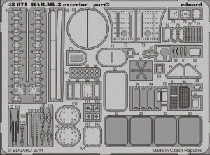 Eduard 48671 HAR. Mk.3 exterior 1/48 Hasegawa