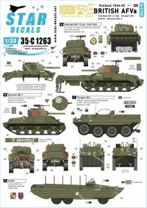Star Decals 35-C1263 British AFVs in Holland 1944-45 # 1 1/35