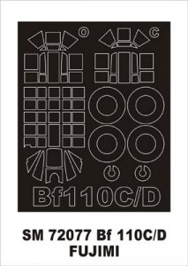 Montex SM72077 Bf-110C/D FUJIMI