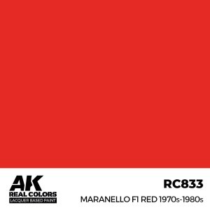 AK Interactive RC833 Maranello F1 Red 1970s-1980s 17 ml