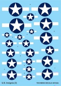 Techmod 48104 - US National Insignia 1943-1945 (1:48)