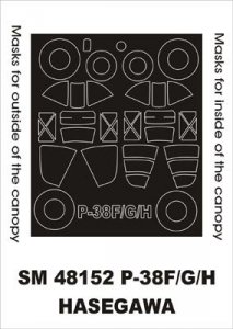 Montex SM48152 P-38F/G/H HASEGAWA