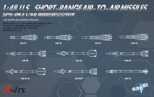Meng Model SPS-043 U.S. Short-Range Air-to-Air Missiles 1/48