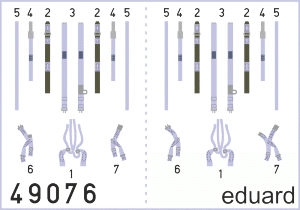 Eduard 49076 F-4J seatbelts SUPERFABRIC 1/48 ACADEMY